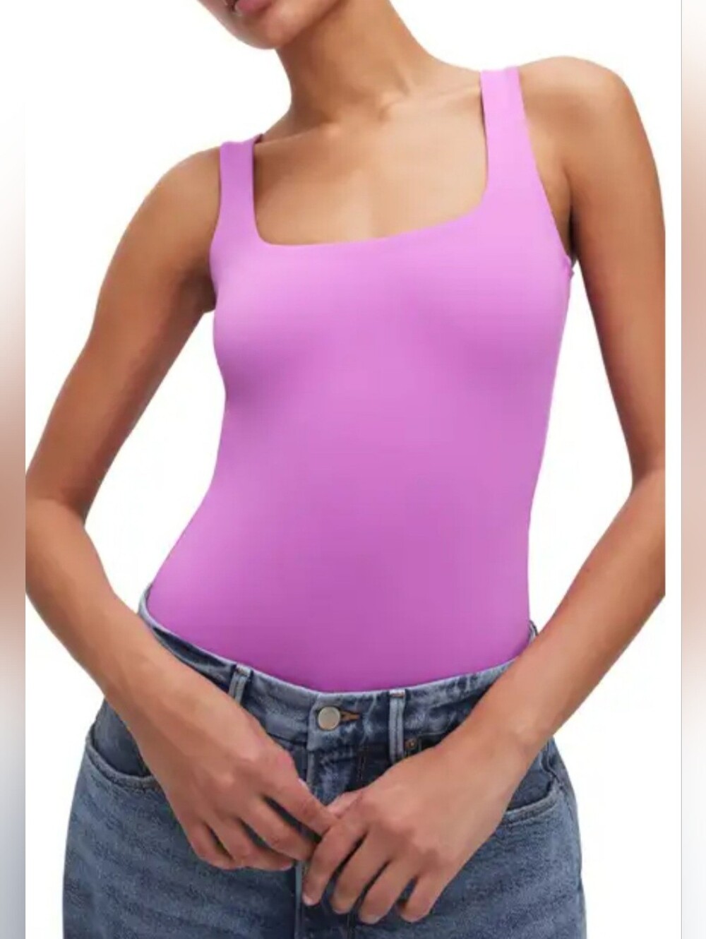 GOOD AMERICAN LOLLIPOP SCULPTING MODERN TANK BODYSUIT XXL